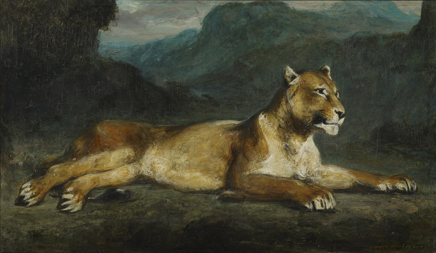 Lion Resting, 1855