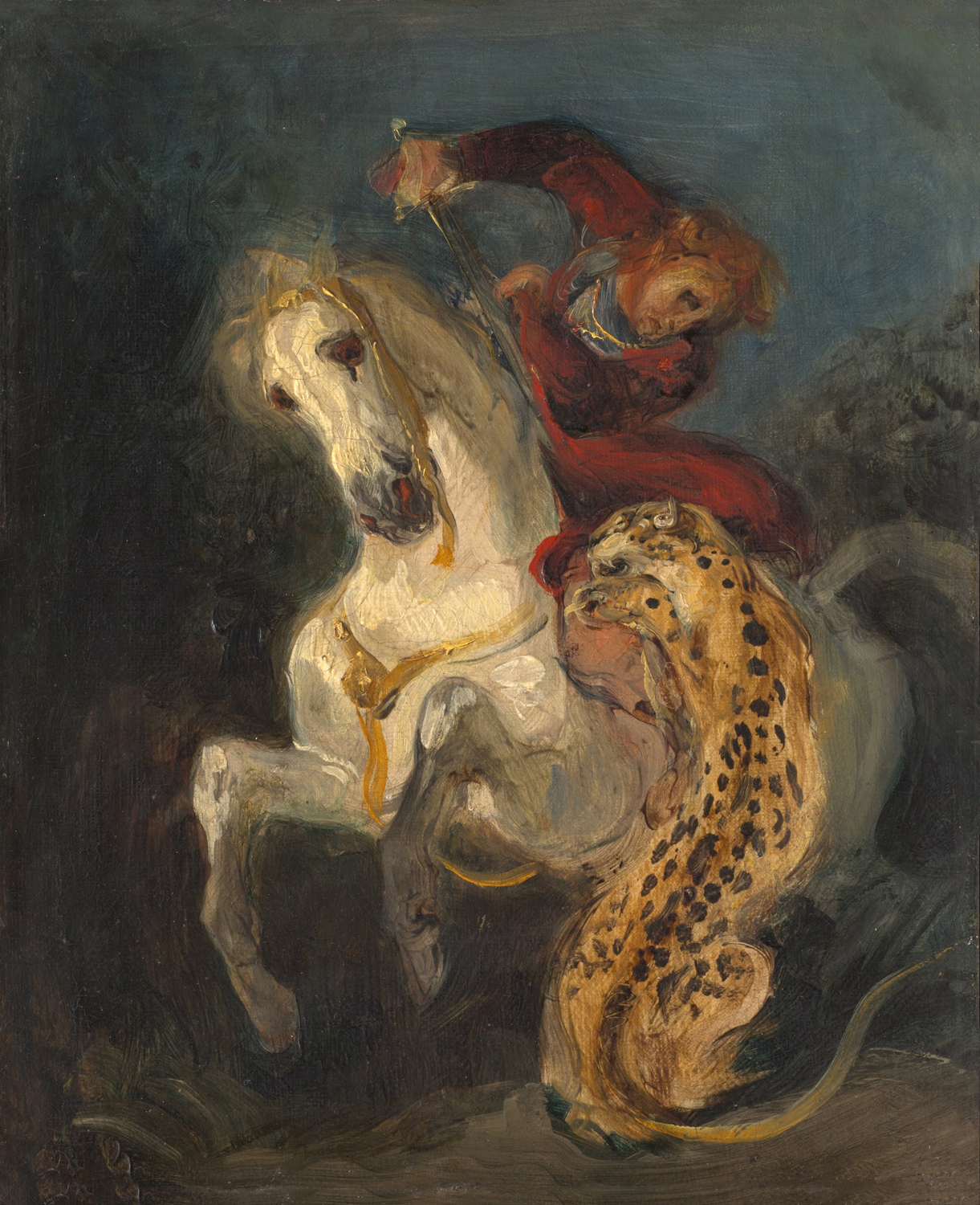 Rider Attacked by a Jaguar, 1855