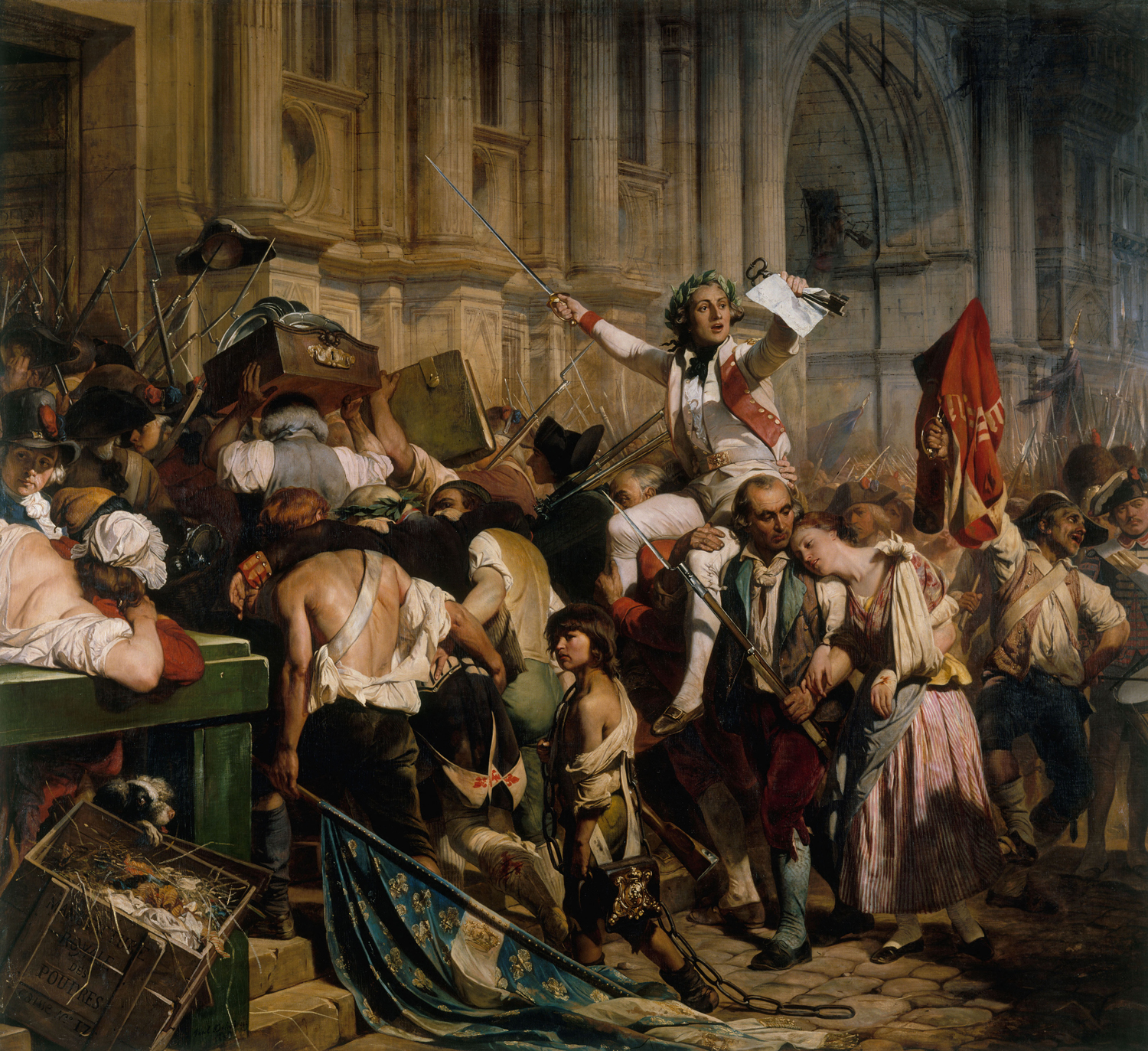 The Victors of the Bastille in Front of the Hotel de Ville, c. 1835
