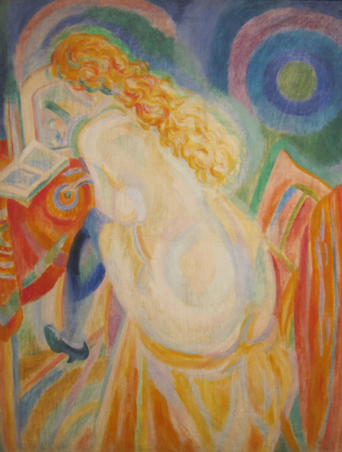 Female Nude Reading. 1915
