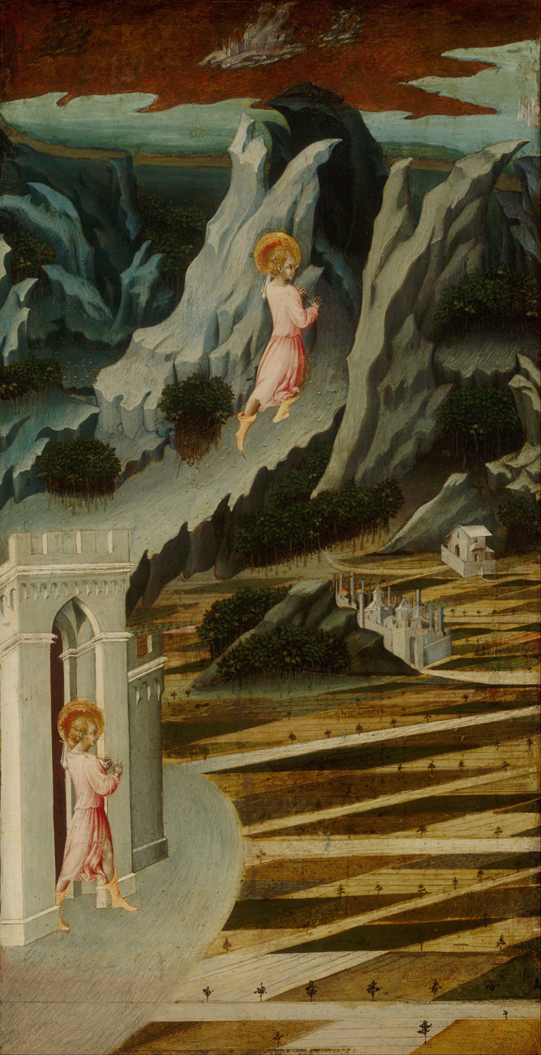 Saint John the Baptist Entering the Wilderness, c. 1455-60