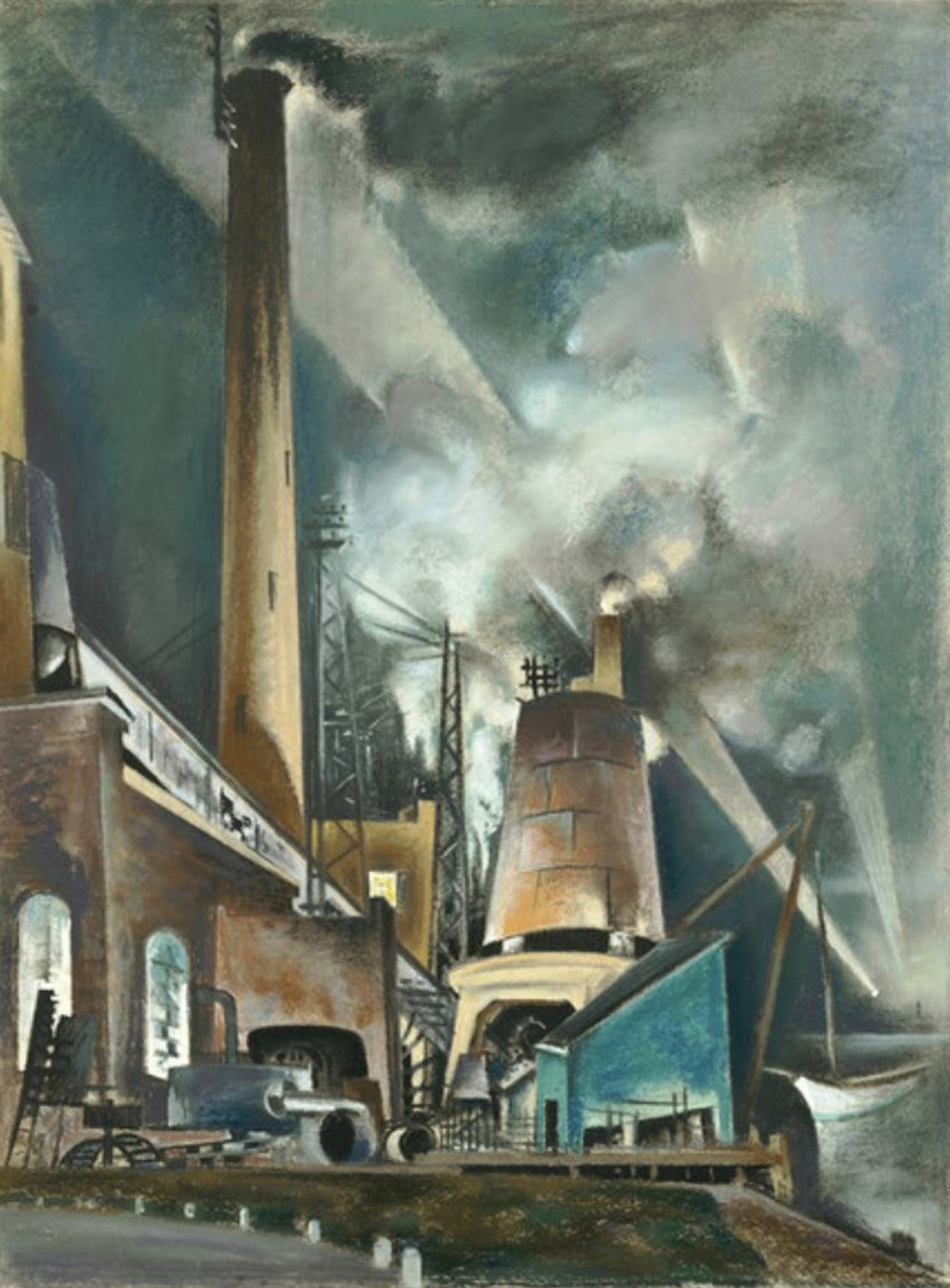 Power Station, Night, 1924