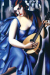 Femme en Bleu avec Guitare (Woman in Blue with a Guitar)