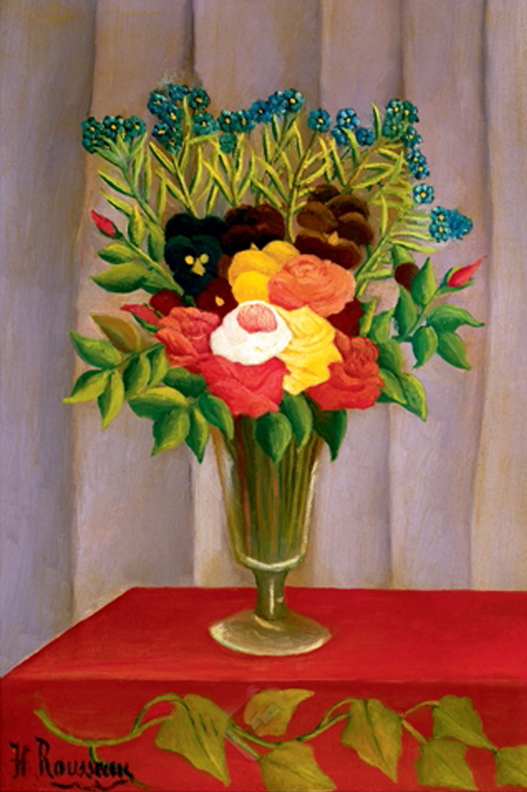 Bouquet of Flowers with Lavender Background