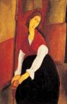 Jeanne Hebuterne in Red Shawl