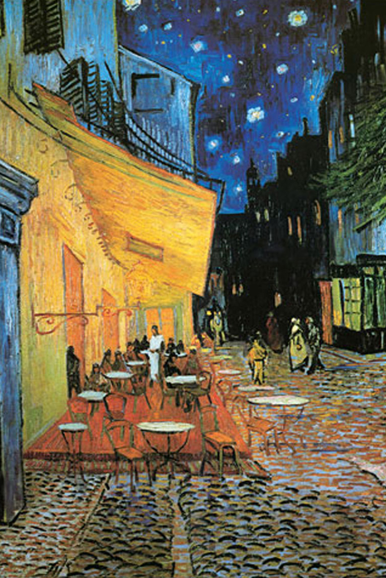 The Cafe Terrace on the Place du Forum, Arles, at Night