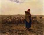 La Bergere (Shepherdess with Her Flock), 1864