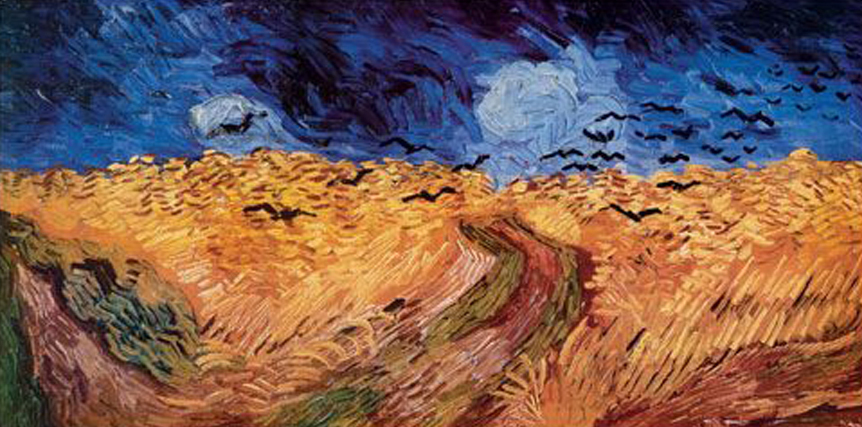Wheatfield with Crows