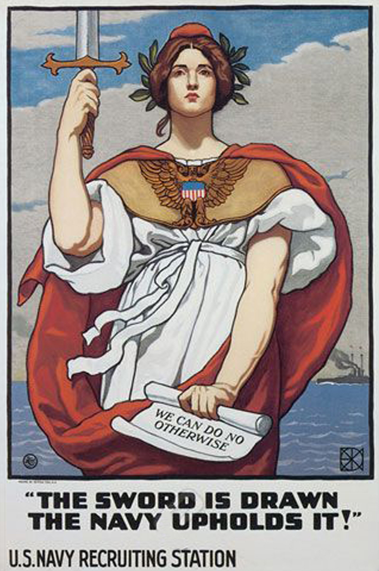 The Sword Is Drawn The Navy Upholds It! c. 1917