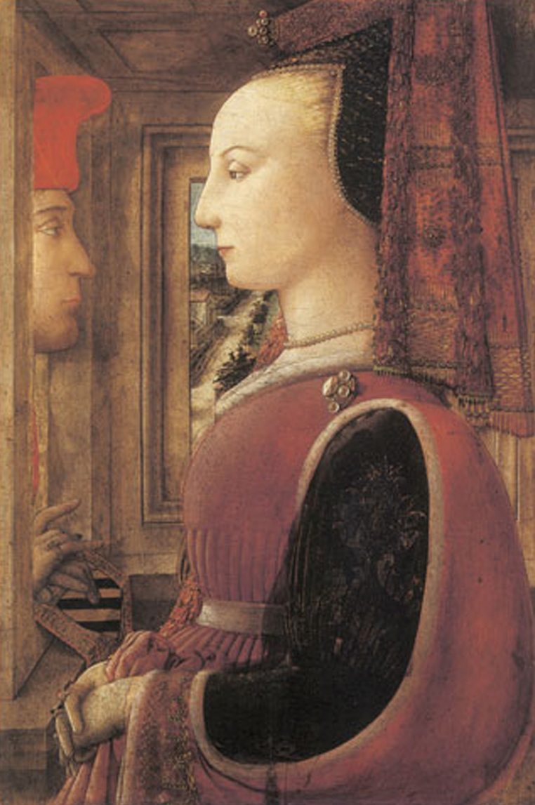 Portrait of a Woman with a Man at a Casement c. 1440