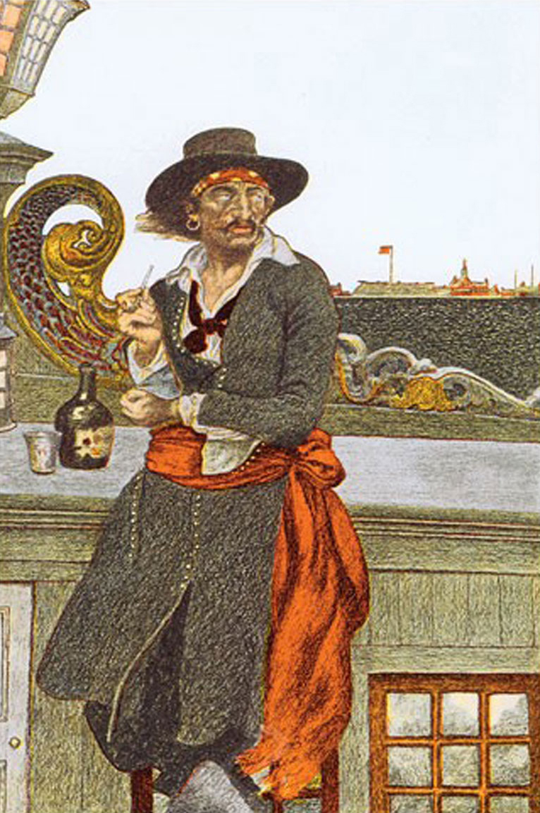 Kidd On The Deck Of The Adventure Galley