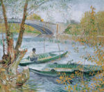 Fishing in the Spring at Clichy Bridge