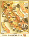 Unique Map of California 1885