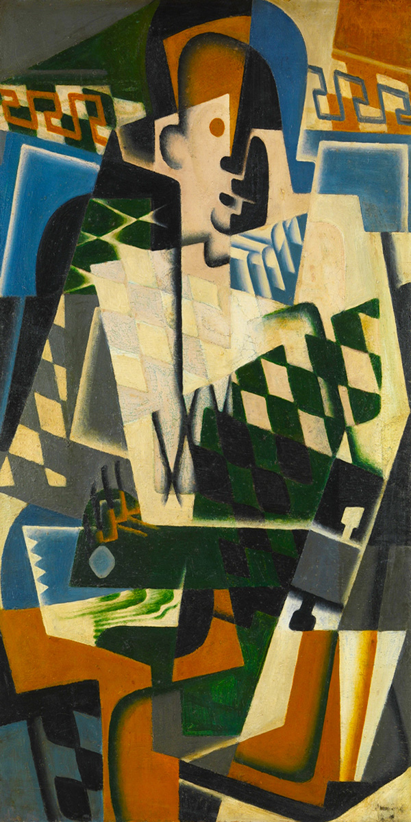 Harlequin with a Guitar