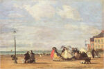 Empress Eugenie at the Beach of Trouville