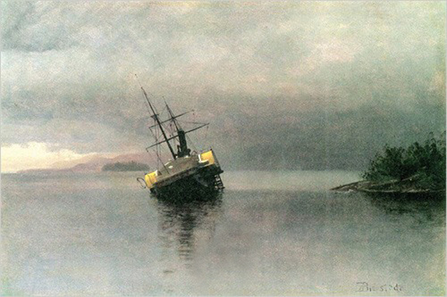 Wreck of the Ancon in Loring Bay, Alaska