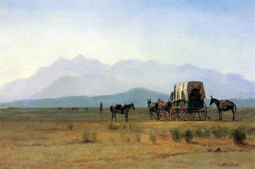 Surveyor's Wagon In the Rockies