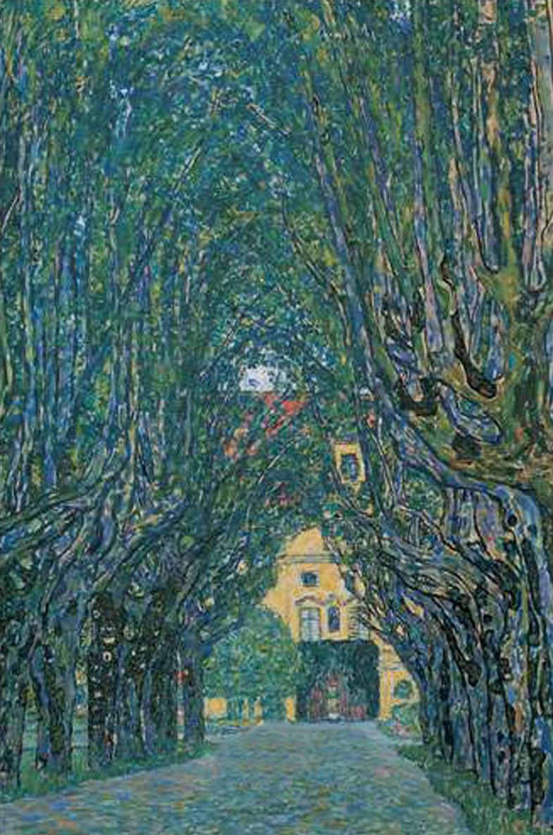 Allee vor Schloss Kammer, Schlobpark (Detail), 1912