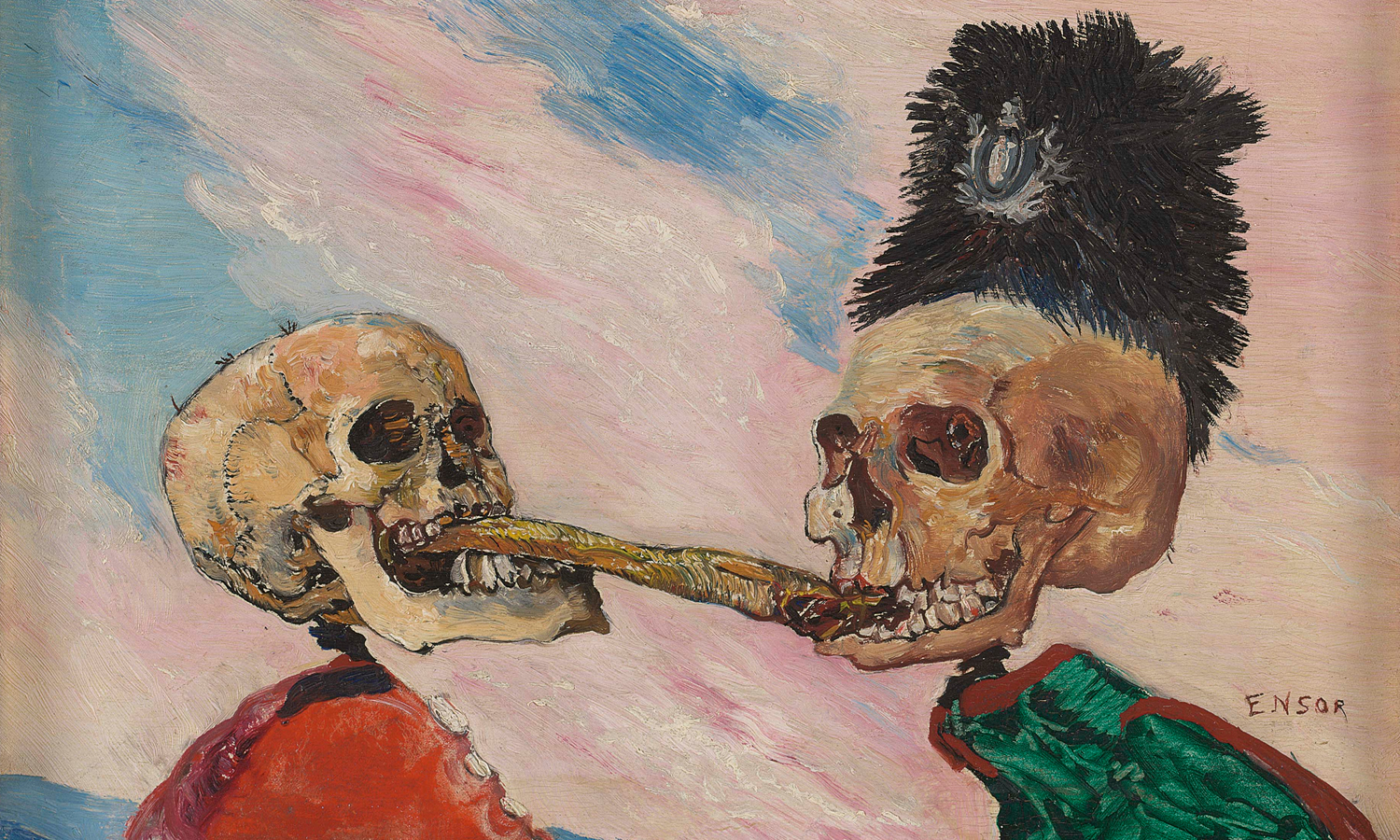 Skeletons Fighting Over a Pickled Herring, 1891