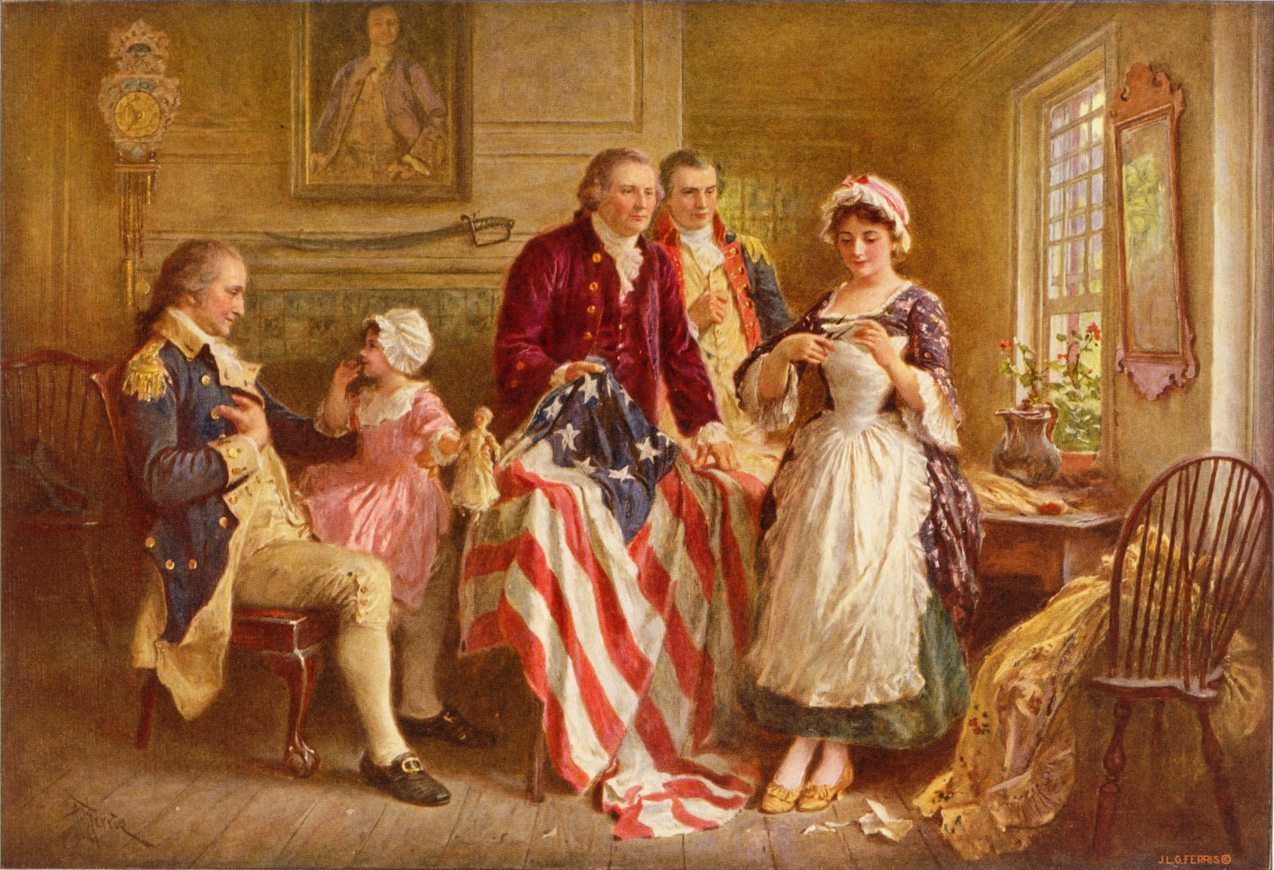 Betsy Ross (1777), c. 1920