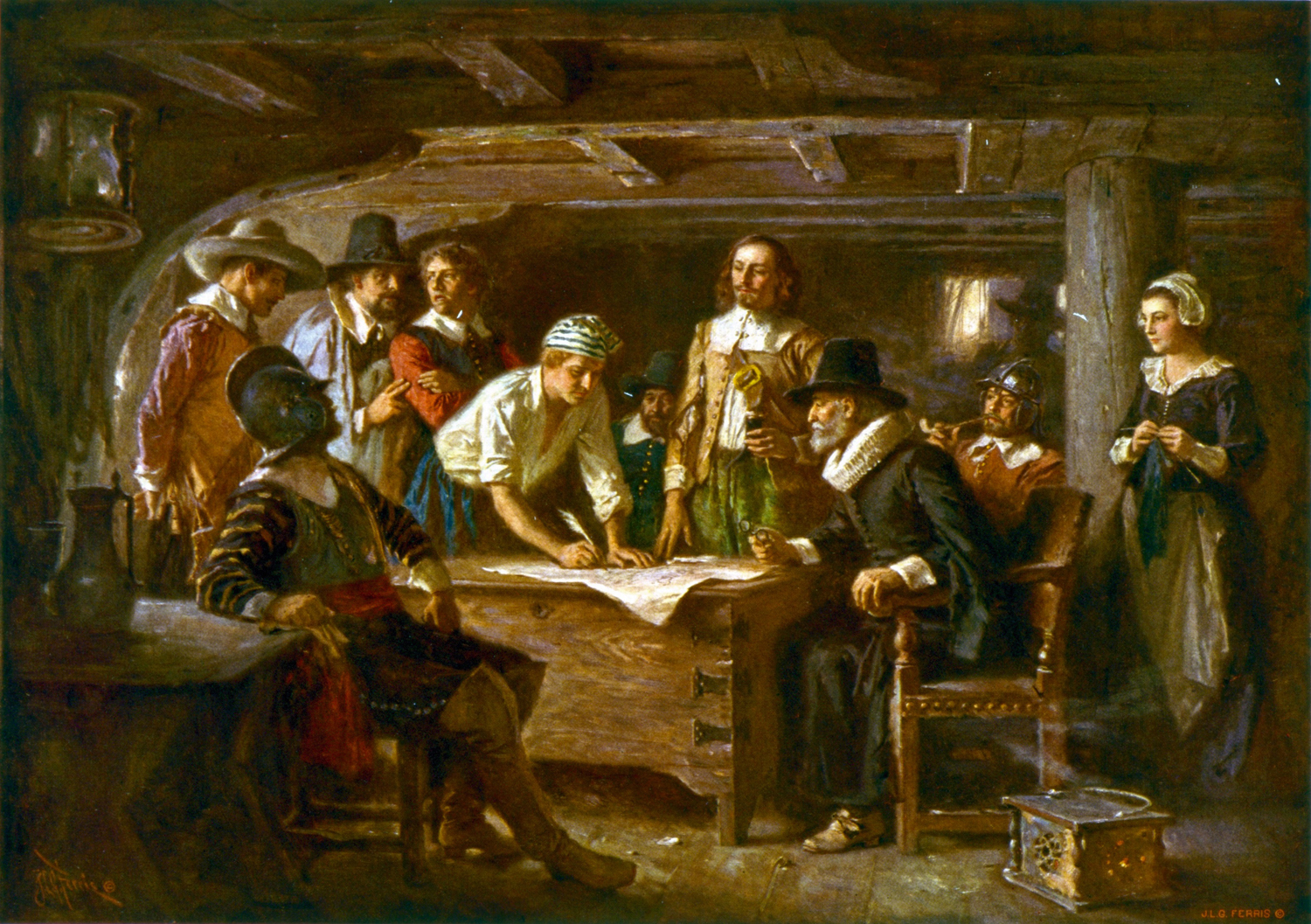 The Mayflower Compact (1620), 1899