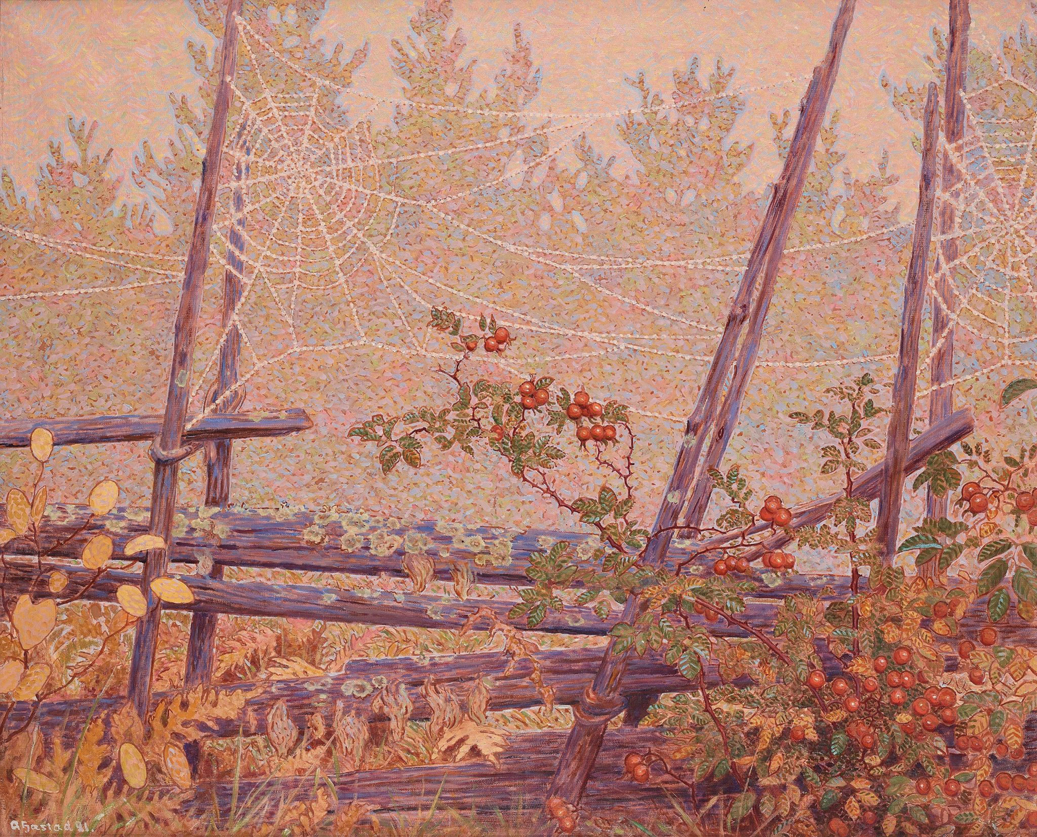 Landscape with Roundpole Fence, 1921