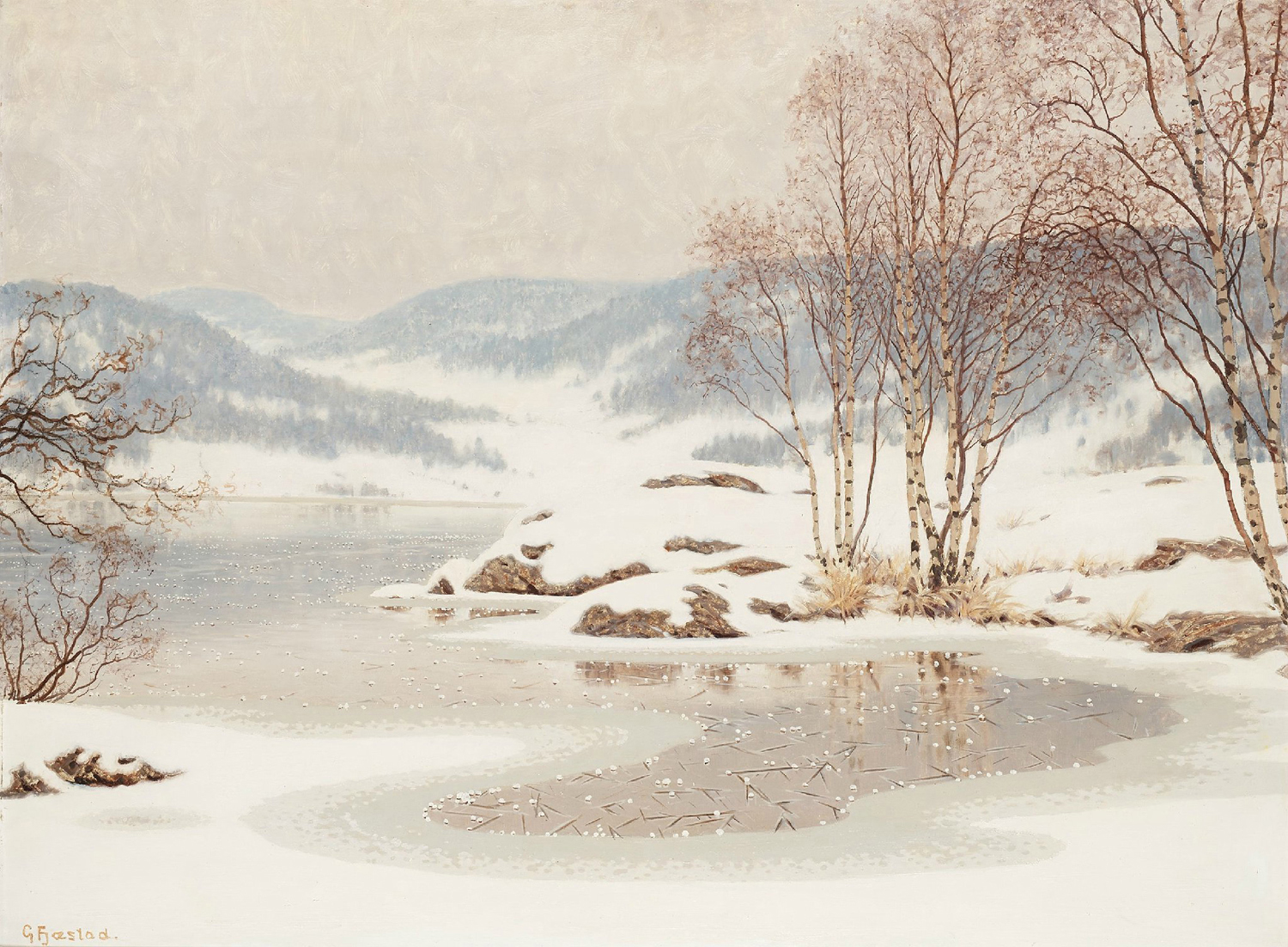 Snow On a Frozen Lake, 20th century