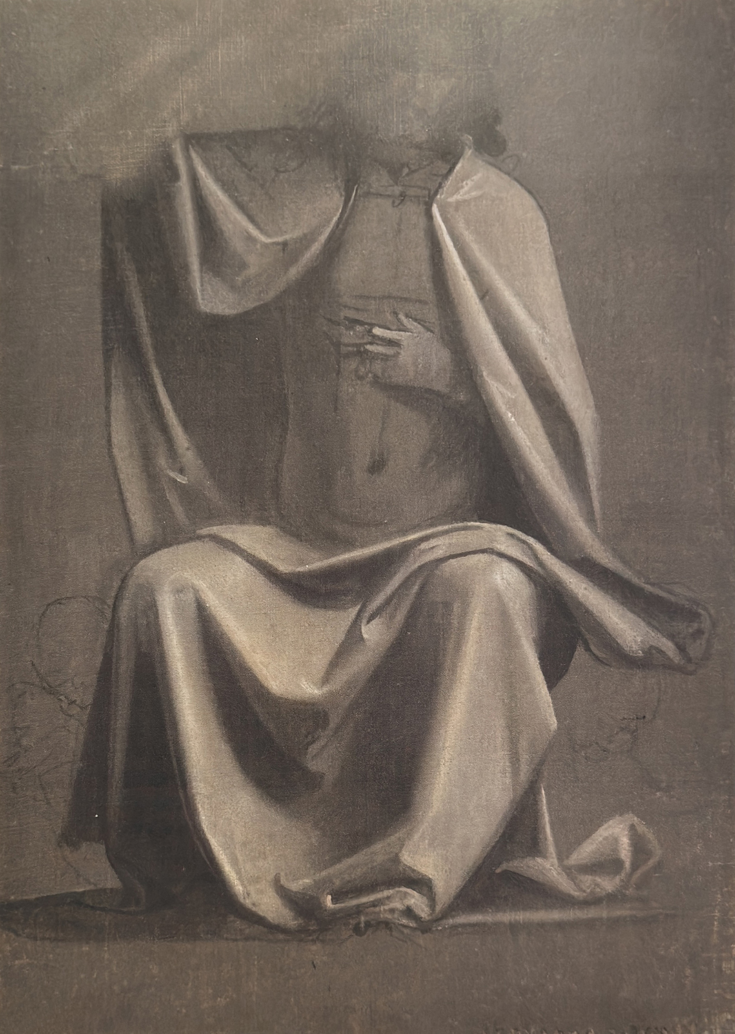 Drapery Study for the Figure of Christ in the Last Judgement, 1499
