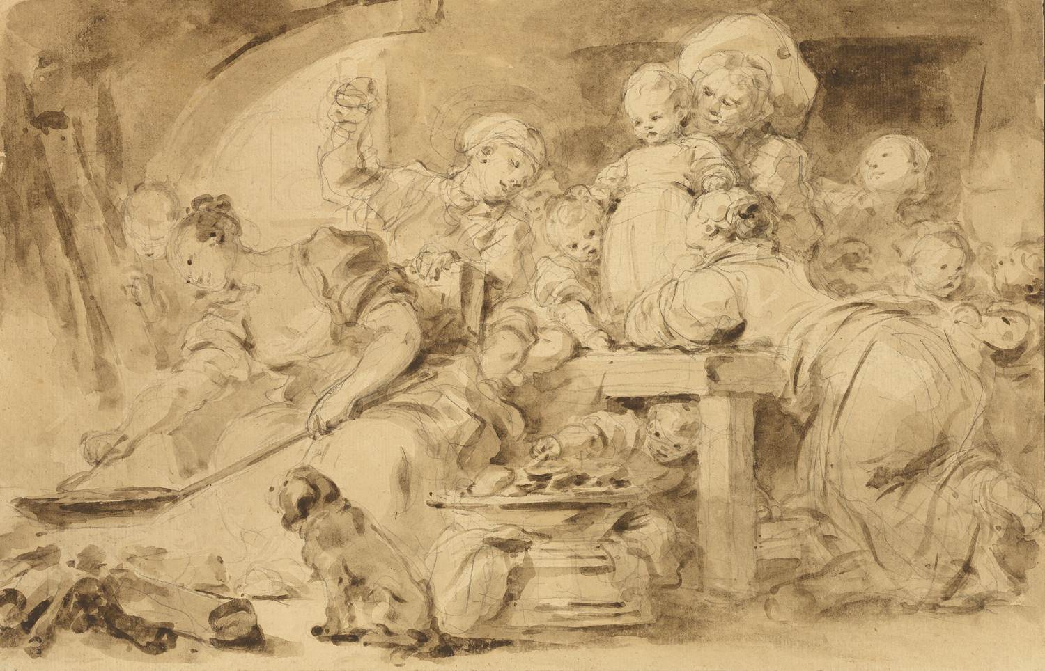 Making Fritters (Les Beignets), 18th century