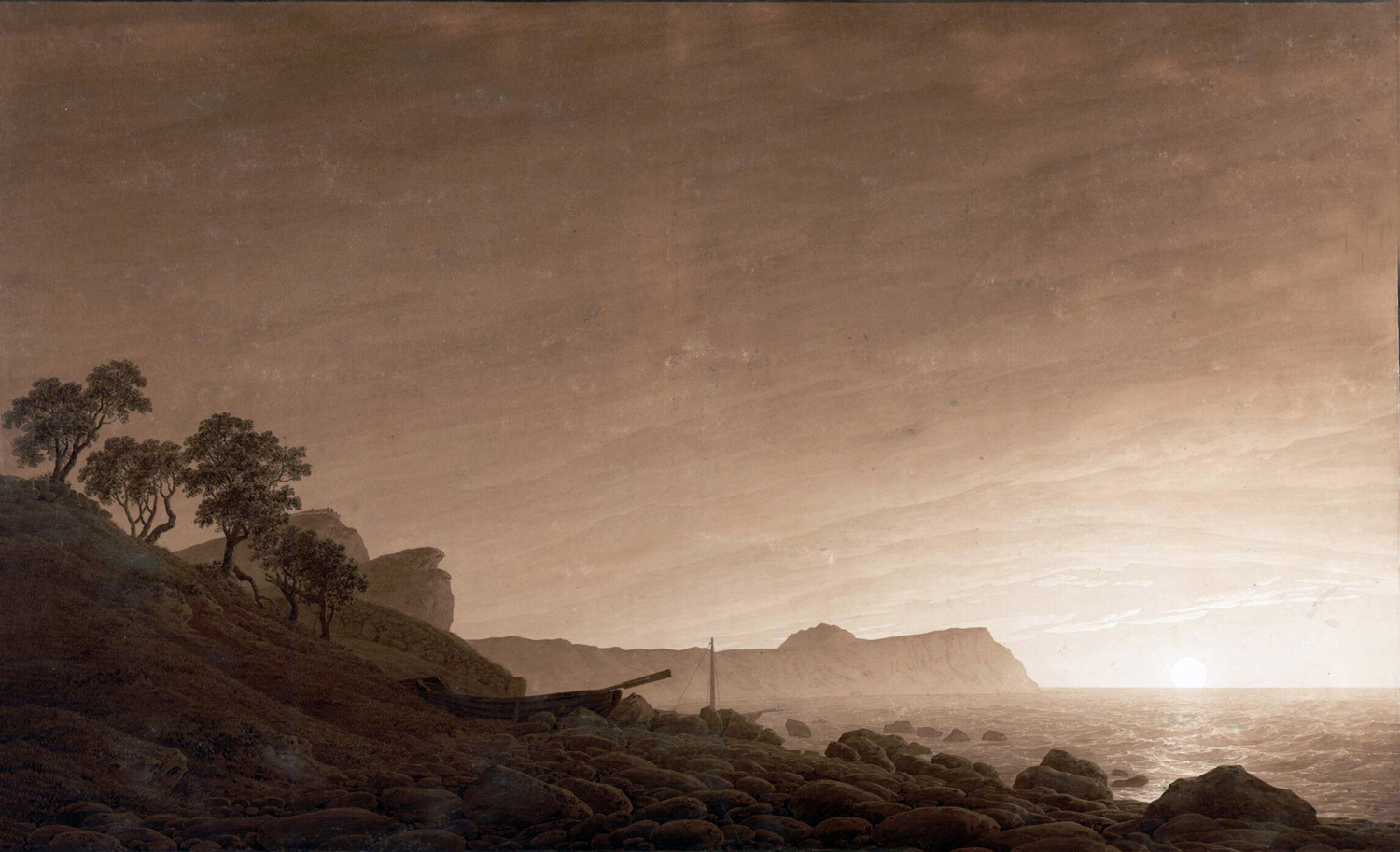 View of Arkona with Moon Rising, c. 1805-06