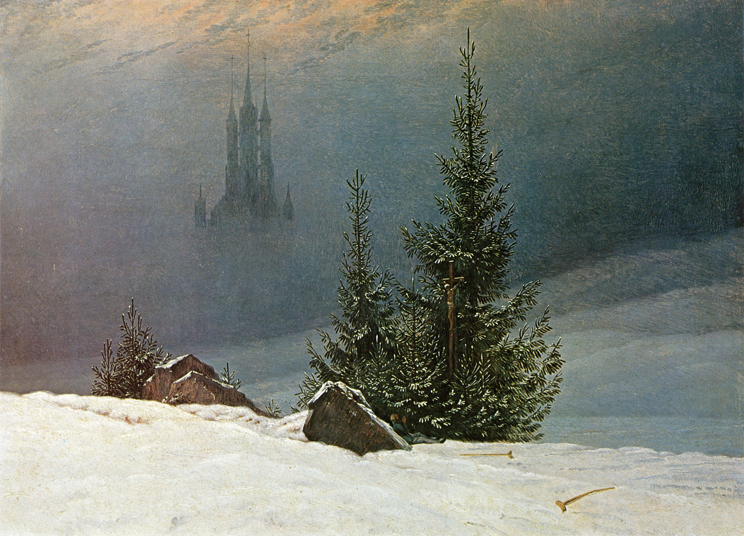Winter Landscape with a Church, 1811