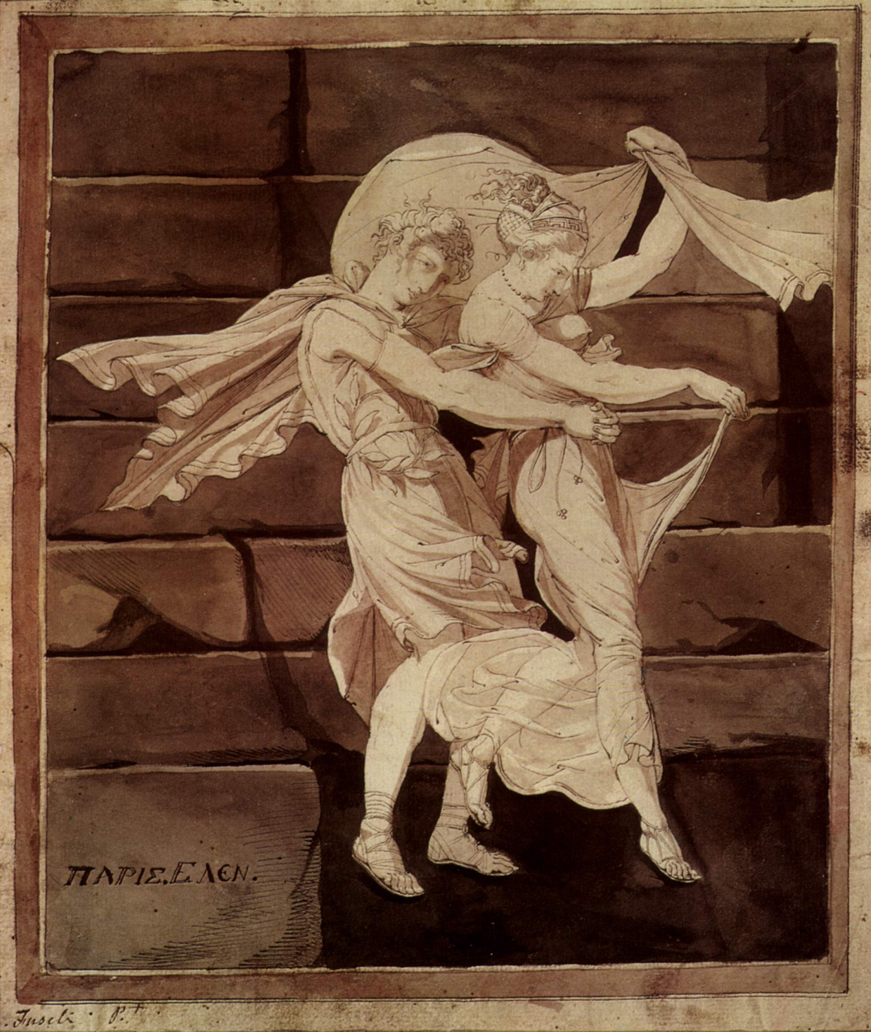 Aphrodite leads Paris to a Duel with Menelaus, c. 1766-70