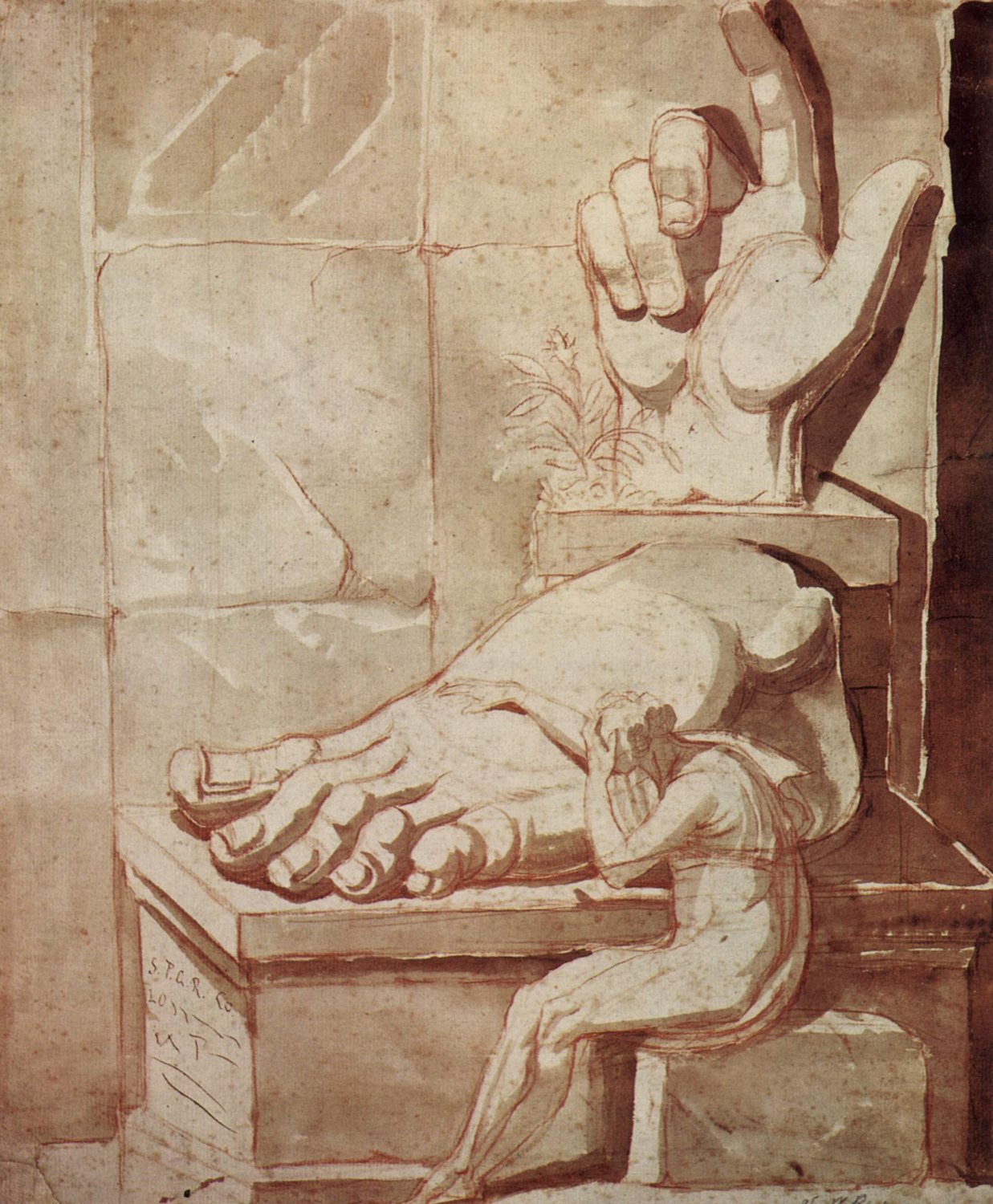 The Artist Despairing at the Size of the Ancient Ruins, c. 1778-80