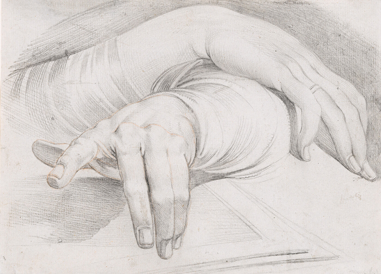 Woman and Man's Hands Crossed, c. 1775-79