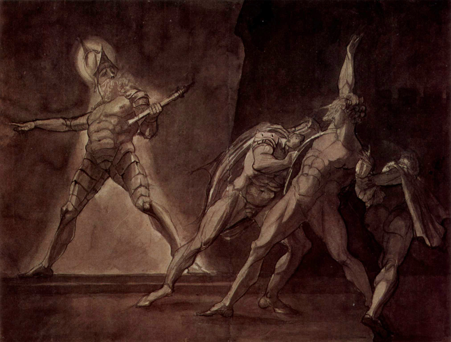 Hamlet, Horatio and Marcellus and the Spirit of the Dead Father, c. 1780-85