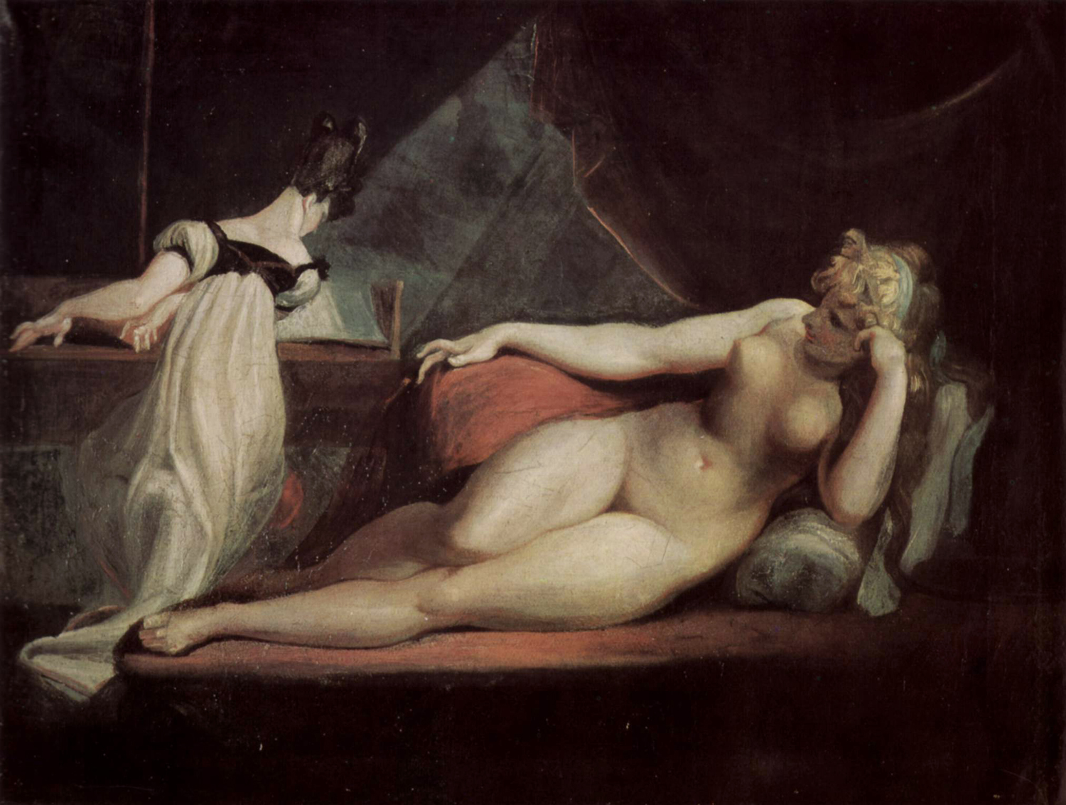 Reclining Nude and Pianist, c. 1799-1800