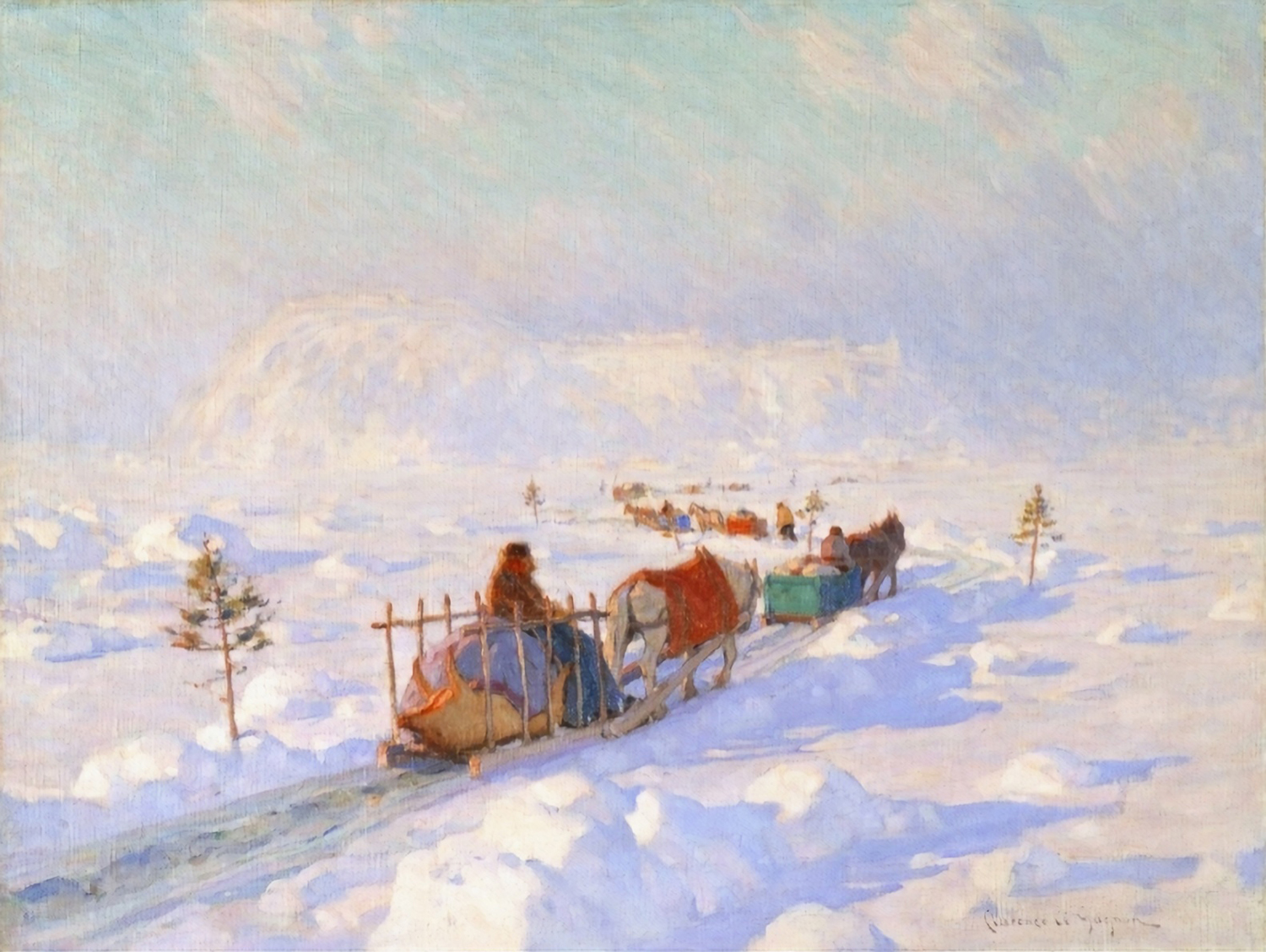 Le Pont de Glace, Quebec (The Ice Bridge, Quebec), 1920