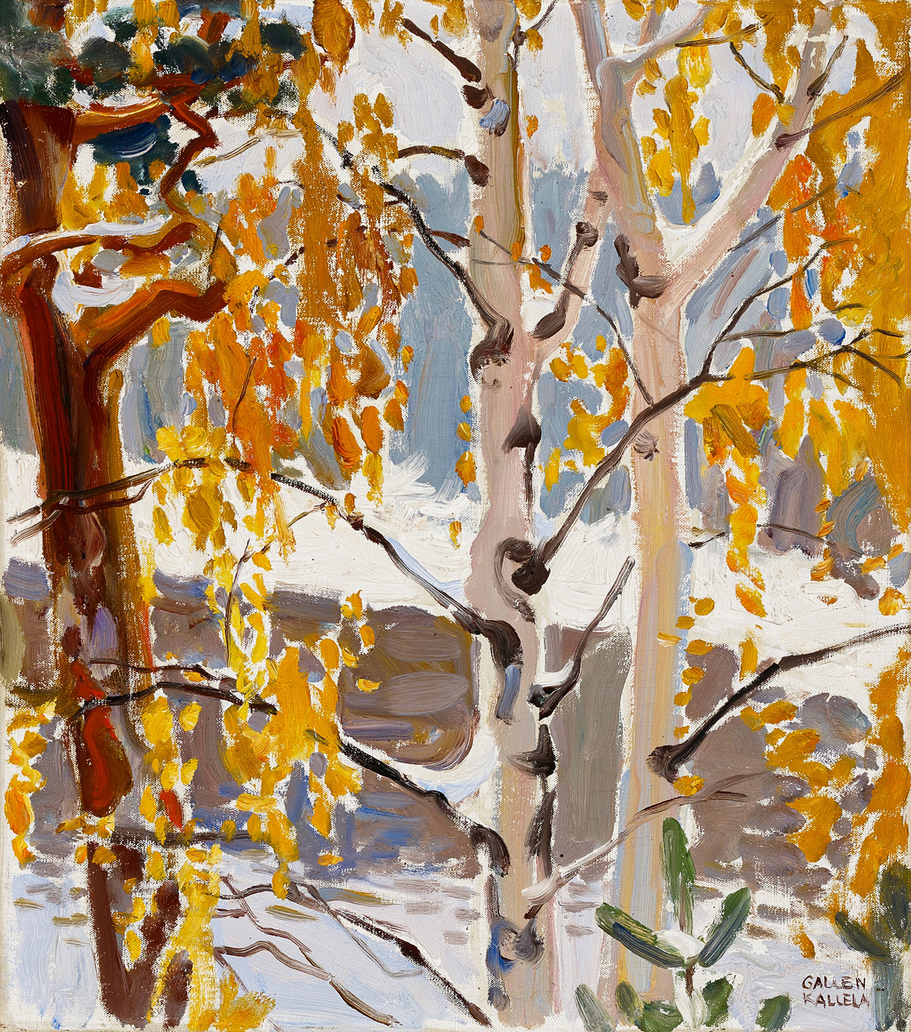 Autumn Landscape, First Snow