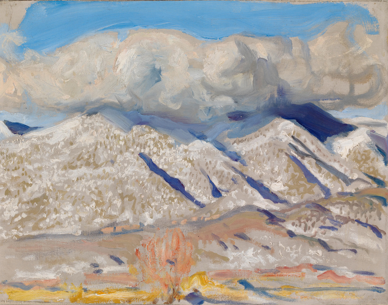 Taos Mountains Shrouded in Clouds, 1924
