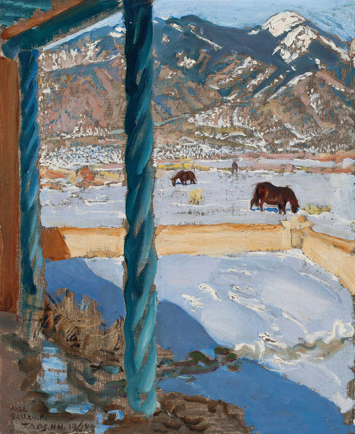 Taos Home in Sunlight, 1925
