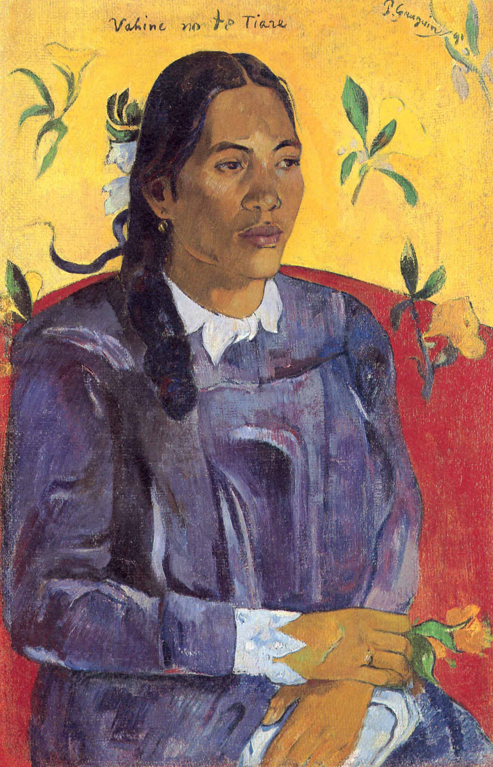 Woman with a Flower (Vahine no te Tiare), 1891