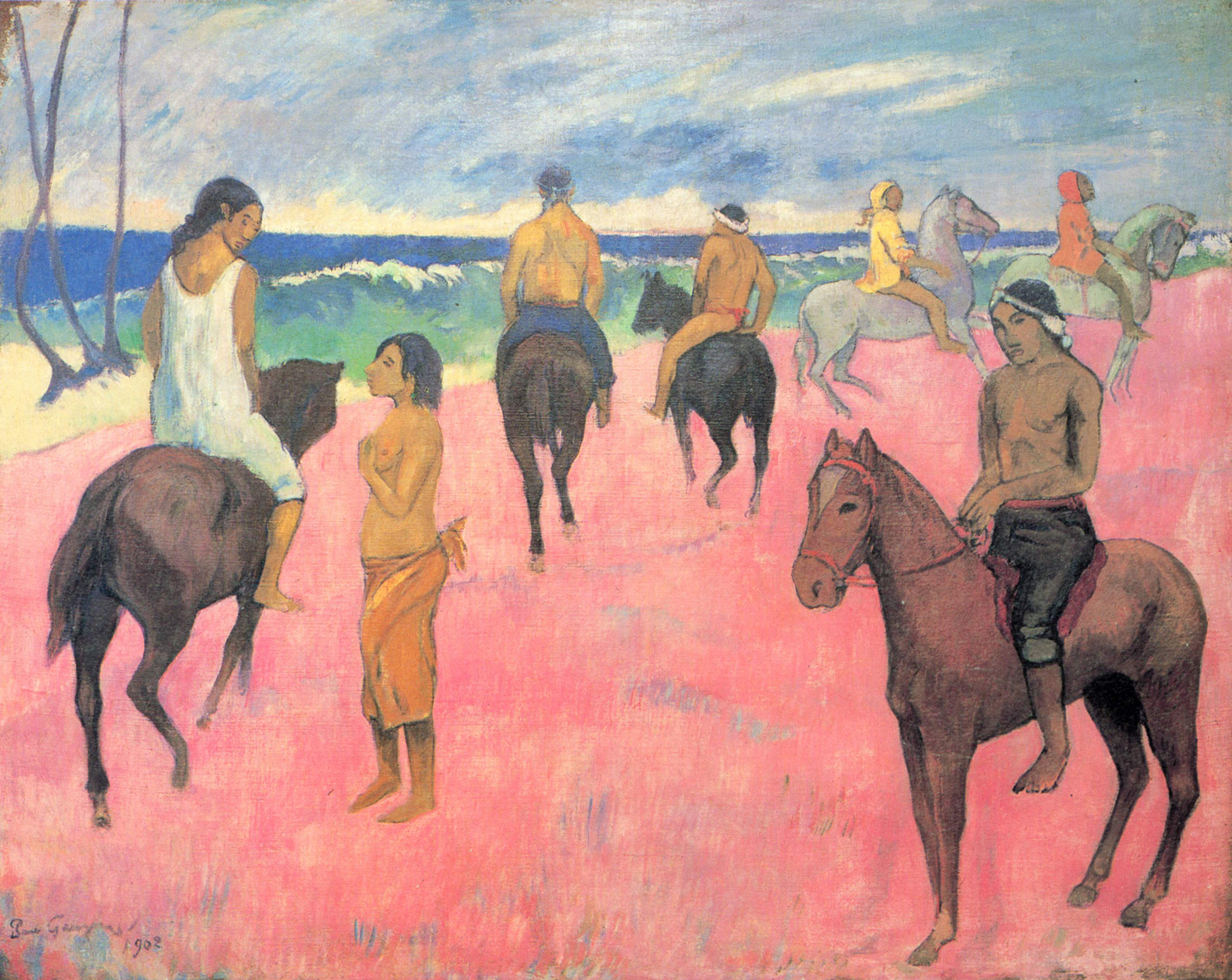 Riders On the Beach, 1902