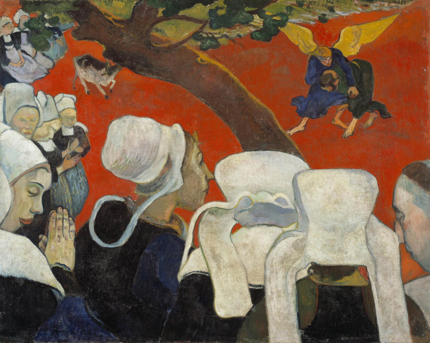 Vision After the Sermon (Jacob Wrestling with an Angel), 1888