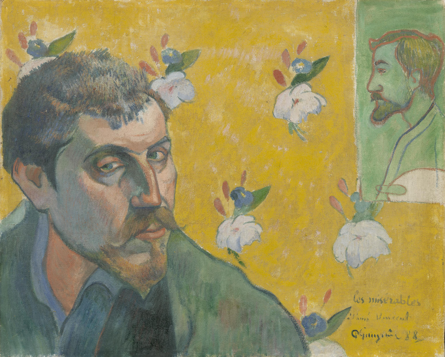 Self-Portrait with Portrait of Emile Bernard (Les Miserables), 1888