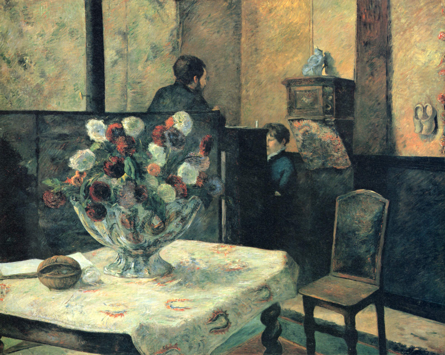 Painting of an Interior at Rue Carcel, Paris, 1881