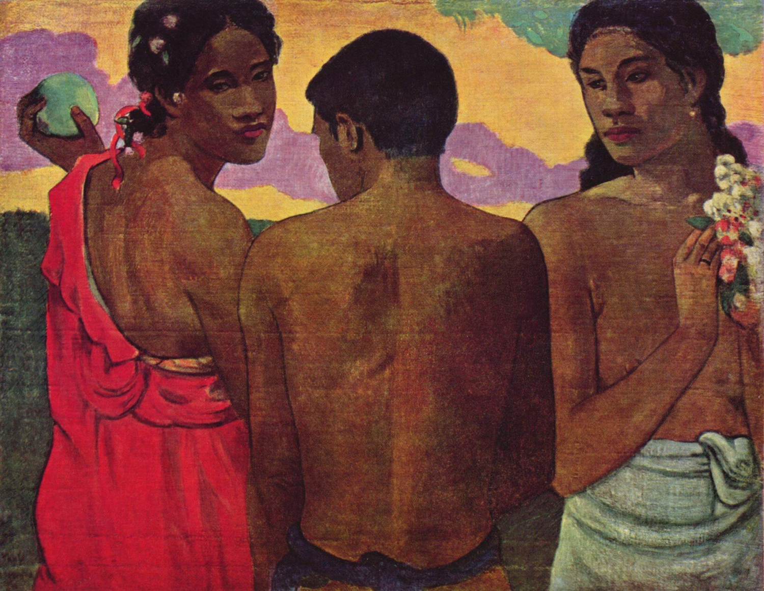 Three Tahitians, c. 1898-99