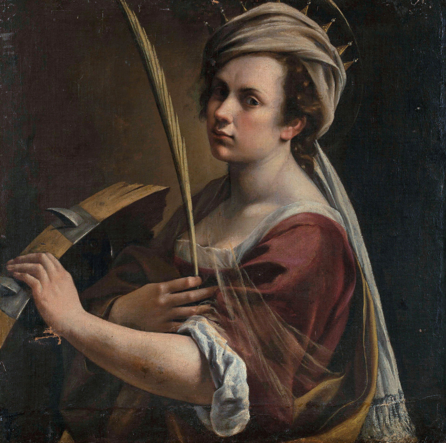 Self-portrait as Saint Catherine of Alexandria, 1616