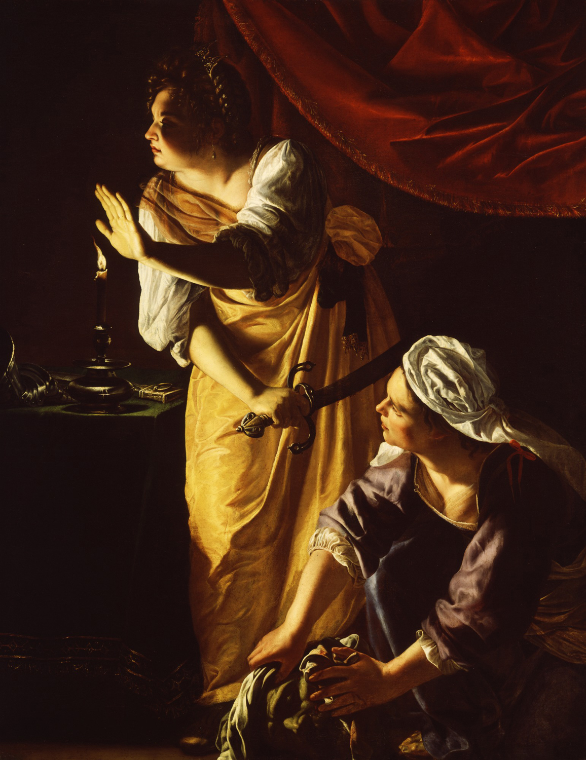 Judith and her Maidservant with the Head of Holofernes, c. 1623-25