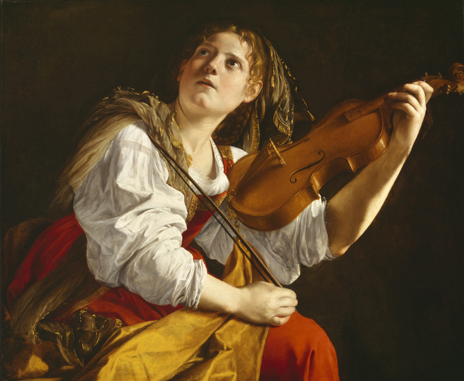 Young Woman with a Violin (Saint Cecilia), c. 1621-24
