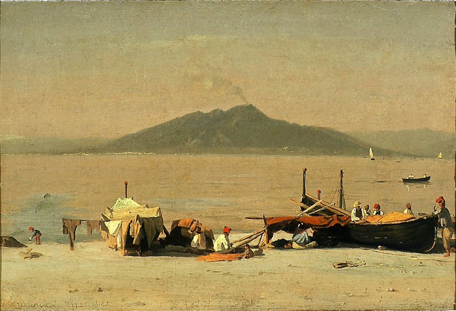 Mount Vesuvius from Marina Grande, Capri, 1857